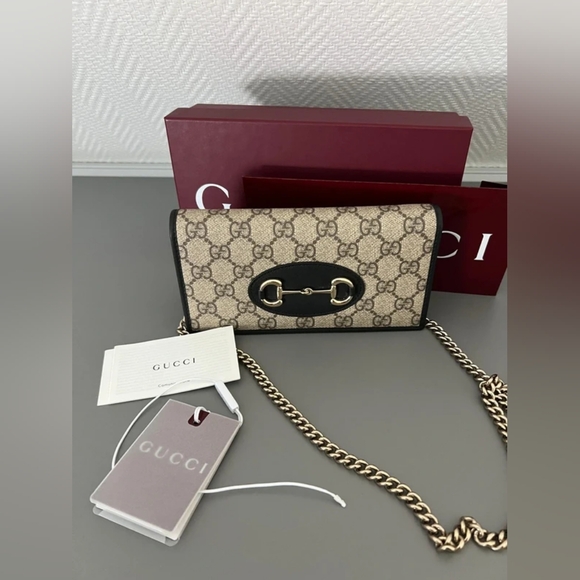 Gucci Horsebit wallet on chain - Picture 1 of 9